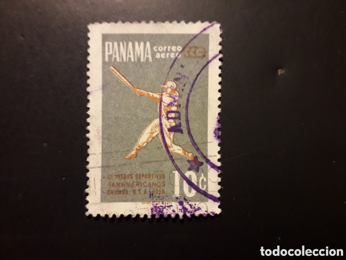 Sellos: PANAM&Aacute; YVERT A 211 SELLO SUELTO USADO 1959 DEPORTES, B&Eacute;ISBOL PEDIDO M&Iacute;NIMO 3&euro;