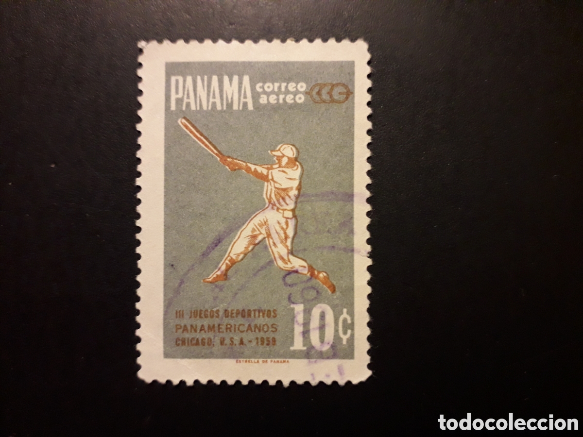 Sellos: PANAM&Aacute; YVERT A 211 SELLO SUELTO USADO 1959 DEPORTES, B&Eacute;ISBOL PEDIDO M&Iacute;NIMO 3&euro;
