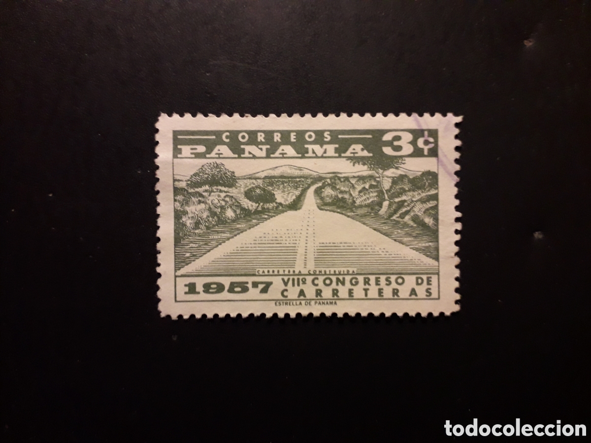 Sellos: PANAM&Aacute; YVERT 309 SERIE COMPLETA USADA 1957 CONGRESO DE CARRETERAS PEDIDO M&Iacute;NIMO 3&euro;