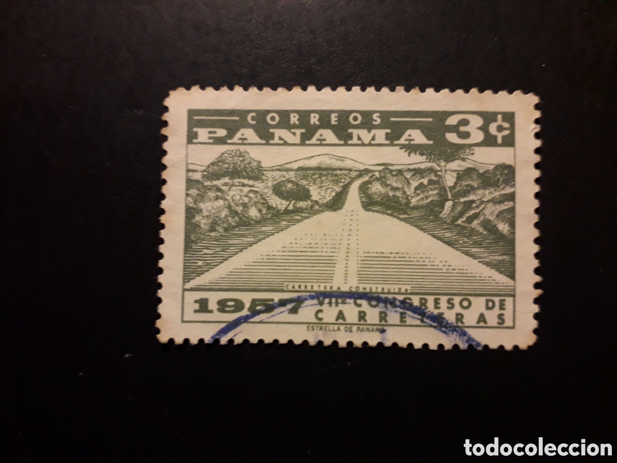 Sellos: PANAM&Aacute; YVERT 309 SERIE COMPLETA USADA 1957 CONGRESO DE CARRETERAS PEDIDO M&Iacute;NIMO 3&euro;
