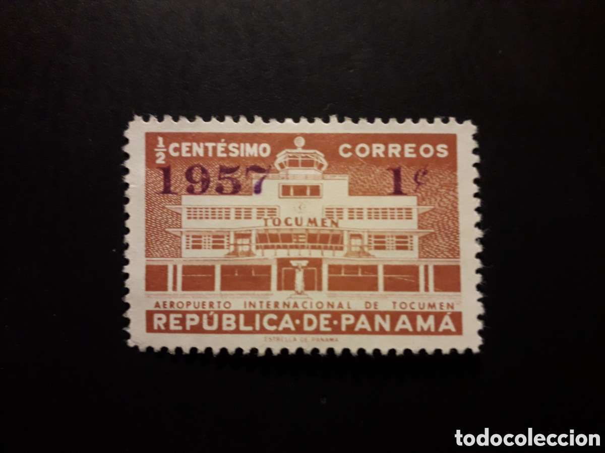 Sellos: PANAM&Aacute; YVERT 311 SELLO SUELTO USADO 1957 SOBRECARGADO PEDIDO M&Iacute;NIMO 3&euro;