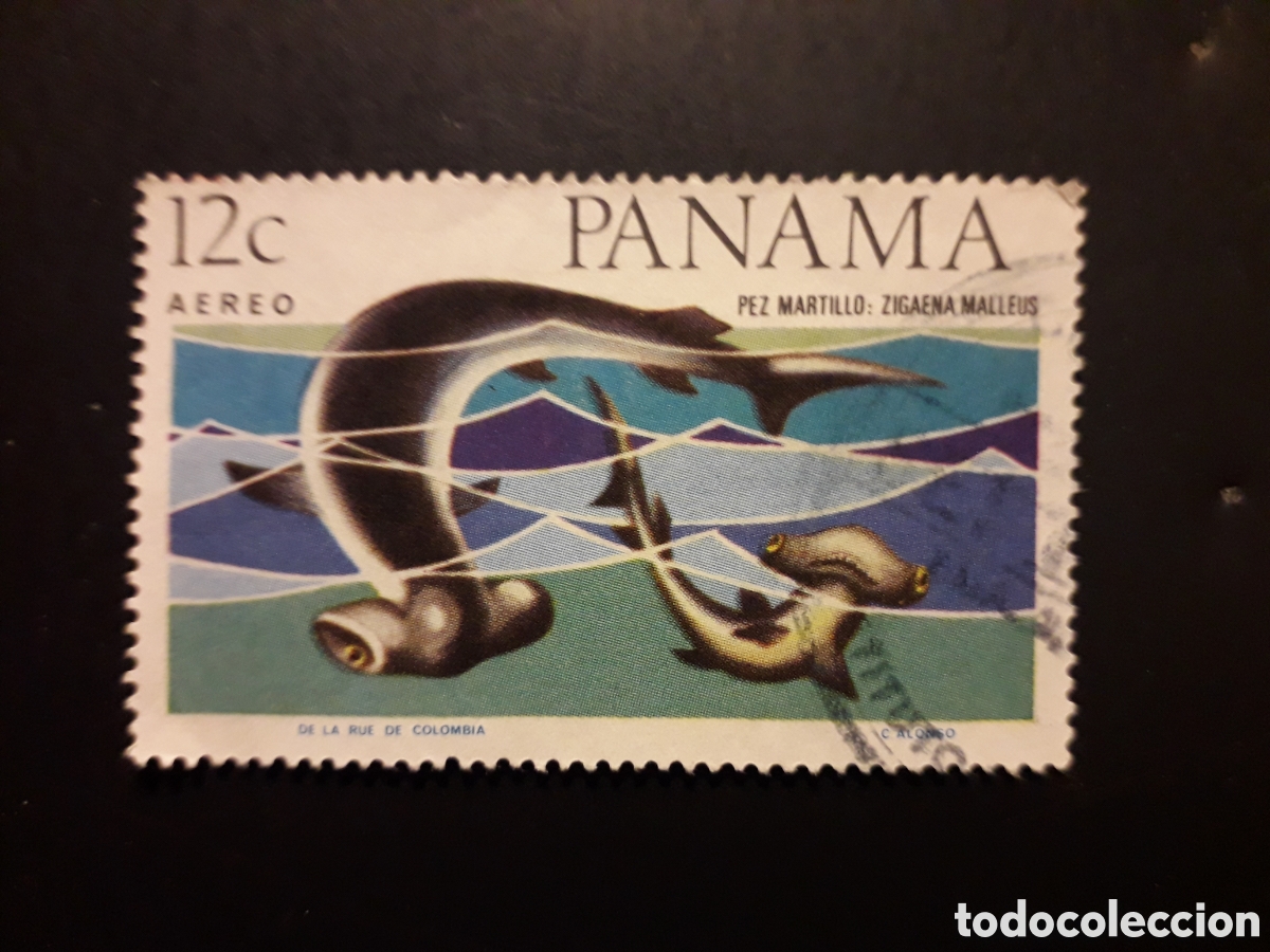 Sellos: PANAM&Aacute; YVERT A 371 SELLO SUELTO USADO 1967 FAUNA PECES, PEZ MARTILLO PEDIDO M&Iacute;NIMO 3&euro;