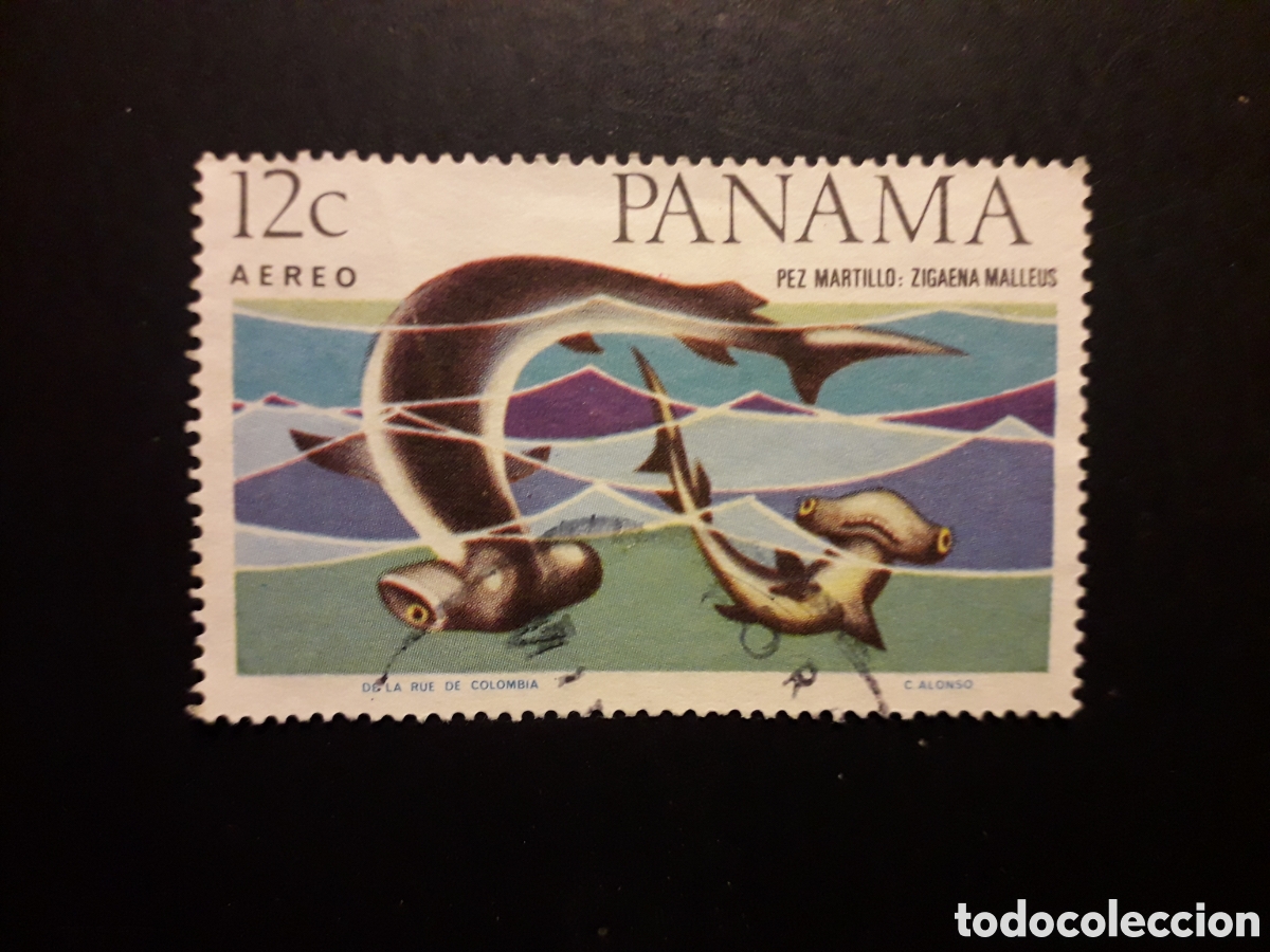 Sellos: PANAM&Aacute; YVERT A 371 SELLO SUELTO USADO 1967 FAUNA PECES, PEZ MARTILLO PEDIDO M&Iacute;NIMO 3&euro;