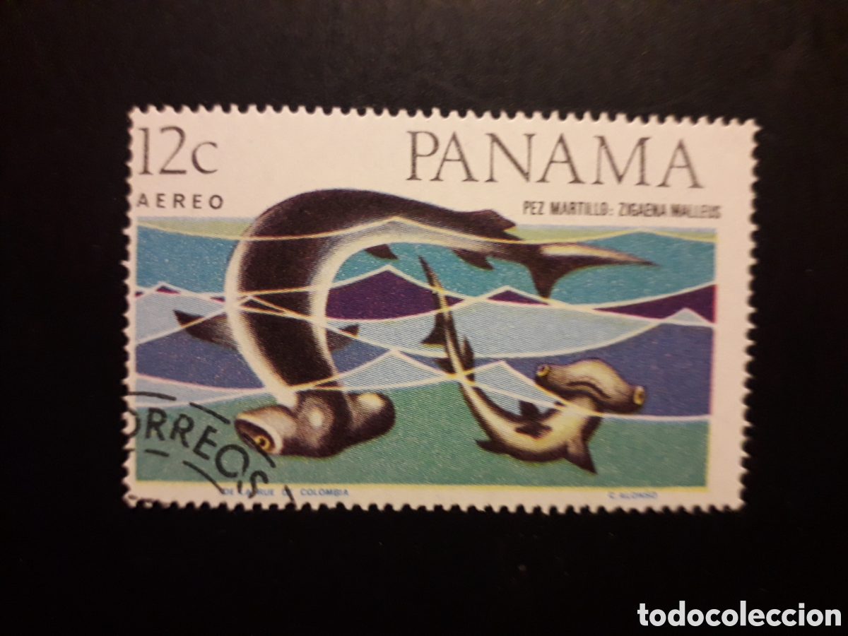 Sellos: PANAM&Aacute; YVERT A 371 SELLO SUELTO USADO 1967 FAUNA PECES, PEZ MARTILLO PEDIDO M&Iacute;NIMO 3&euro;