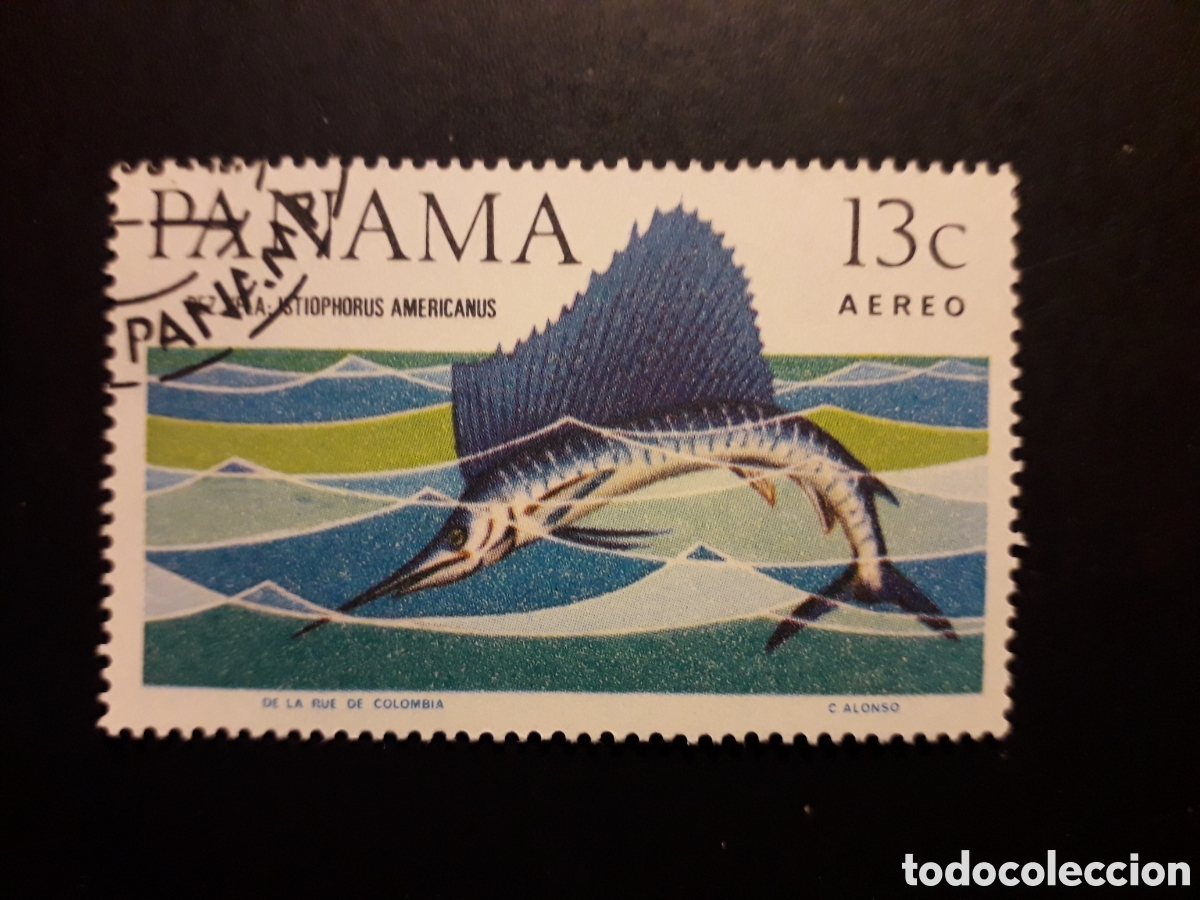 Sellos: PANAM&Aacute; YVERT A 372 SELLO SUELTO USADO 1967 FAUNA PECES, PEZ VELA PEDIDO M&Iacute;NIMO 3&euro;