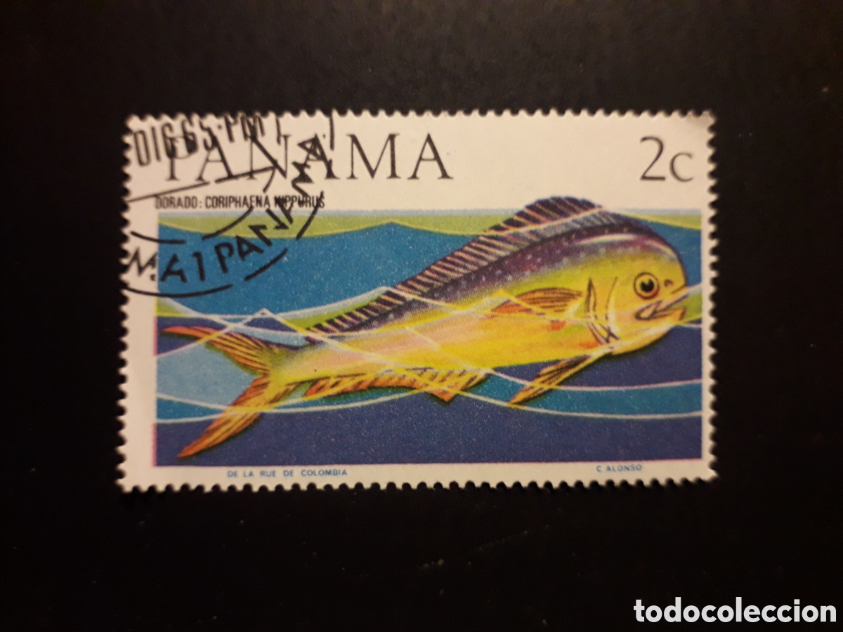 Sellos: PANAM&Aacute; YVERT 422 SELLO SUELTO USADO 1967 FAUNA PECES, DORADO PEDIDO M&Iacute;NIMO 3&euro;
