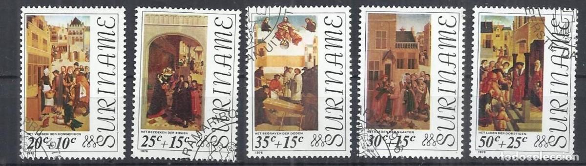 Sellos: SURINAM 1976 SERIE 5 STAMPS USED MNH EASTER PASCUA PAQUES OSTERN