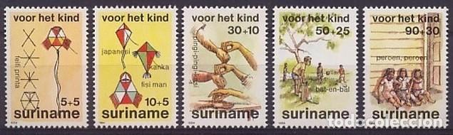 Sellos: SURINAM 1984 SERIE 5 STAMPS MNH VOOR HET KIND FOR THE CHILD PARA EL NI&Ntilde;O INFANCIA CHILDHOOD