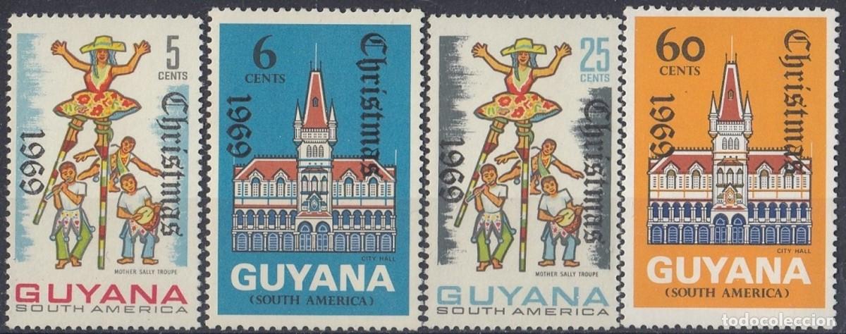 Sellos: GUYANA 1969 SERIE 4 STAMPS MNH NAVIDAD CHRISTMAS NOEL NATALE
