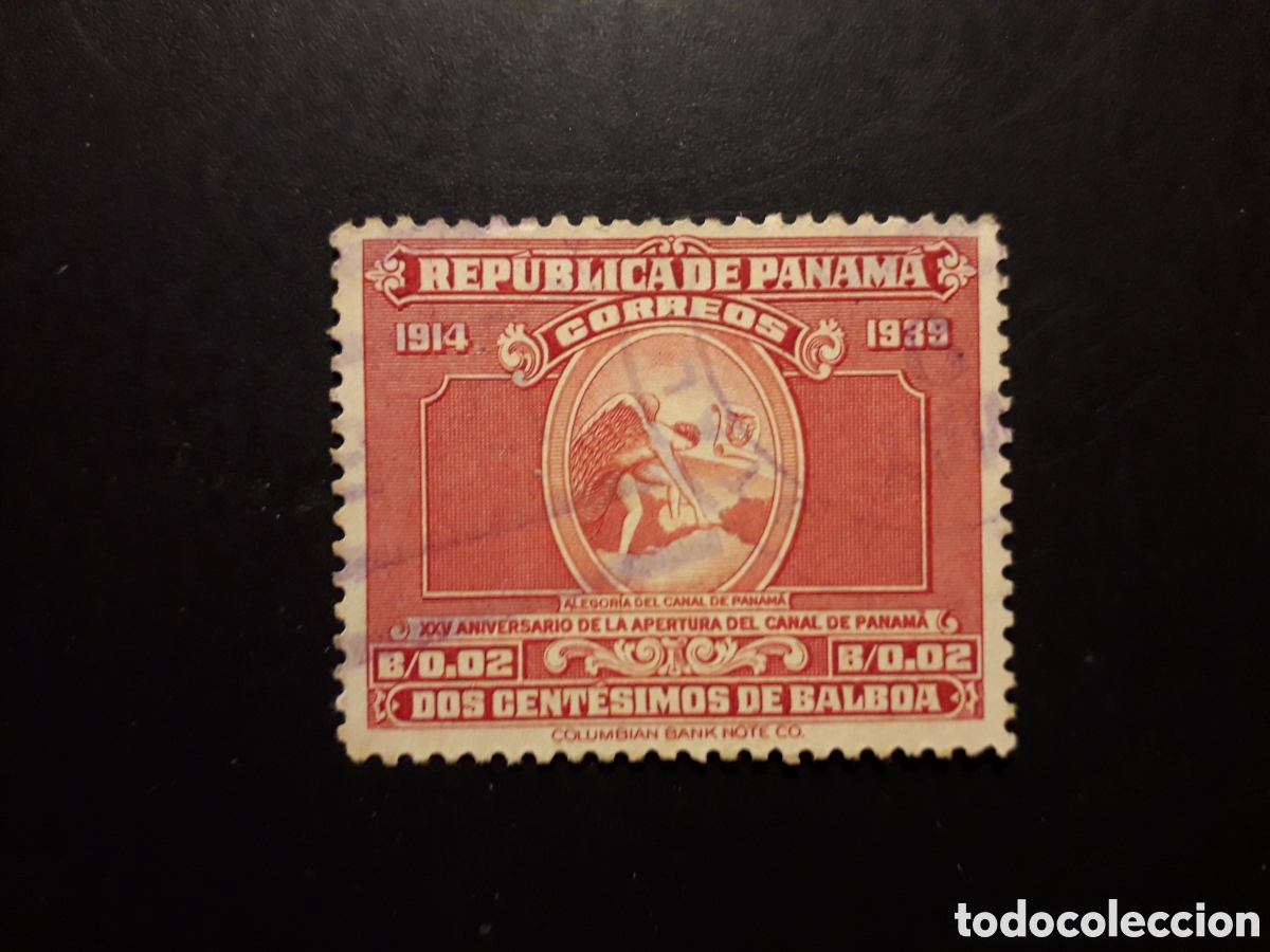 Sellos: PANAM&Aacute; YVERT 217 SELLO SUELTO USADO 1939 25 A&Ntilde;OS APERTURA DEL CANAL DE PANAM&Aacute; PEDIDO M&Iacute;NIMO 3&euro;