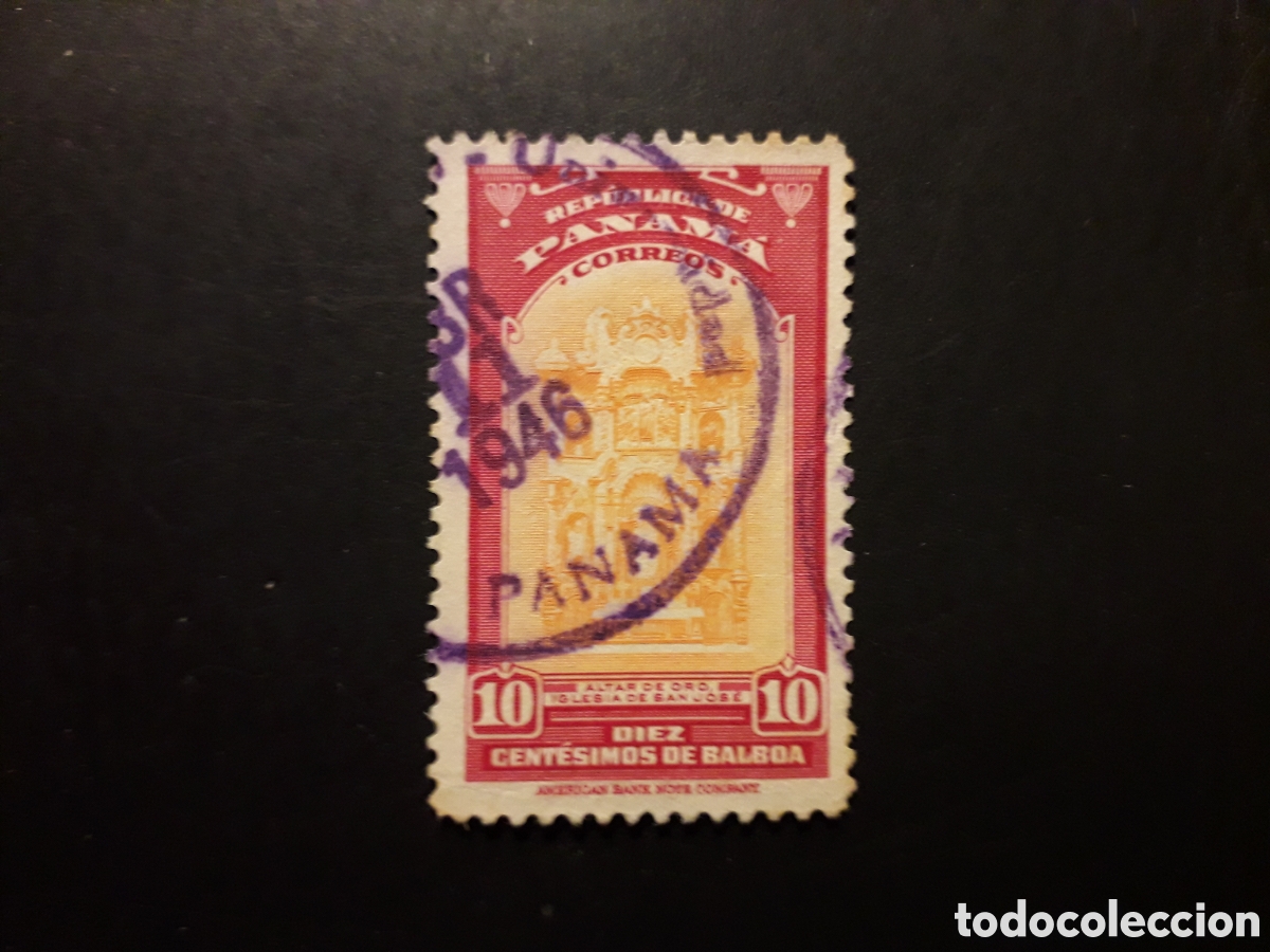 Sellos: PANAM&Aacute; YVERT 237 SELLO SUELTO USADO 1942 B&Aacute;SICA, ALTAR DE ORO IGLESIA DE SAN JOS&Eacute; PEDIDO M&Iacute;NIMO 3&euro;
