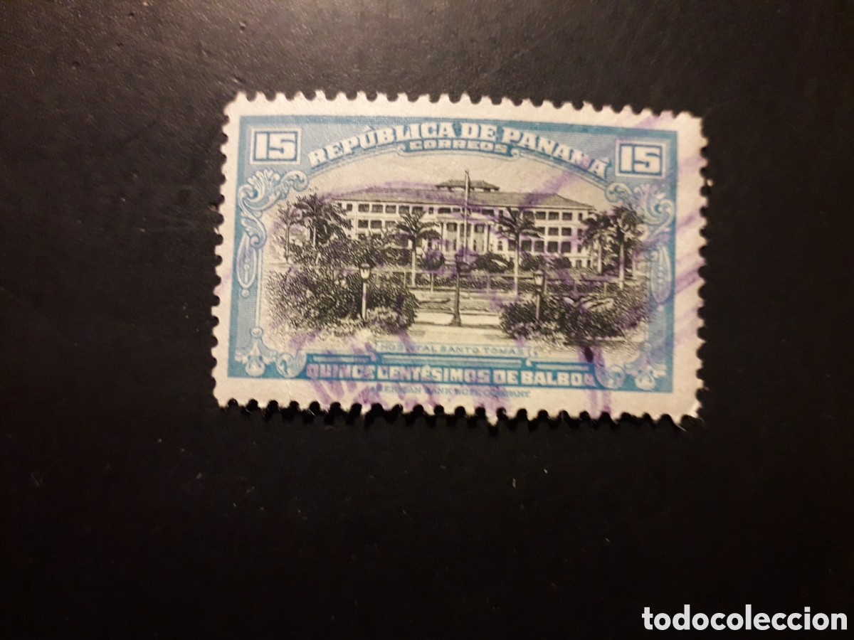 Sellos: PANAM&Aacute; YVERT 238 SELLO SUELTO USADO 1942 B&Aacute;SICA, HOSPITAL DE SANTO TOM&Aacute;S PEDIDO M&Iacute;NIMO 3&euro;