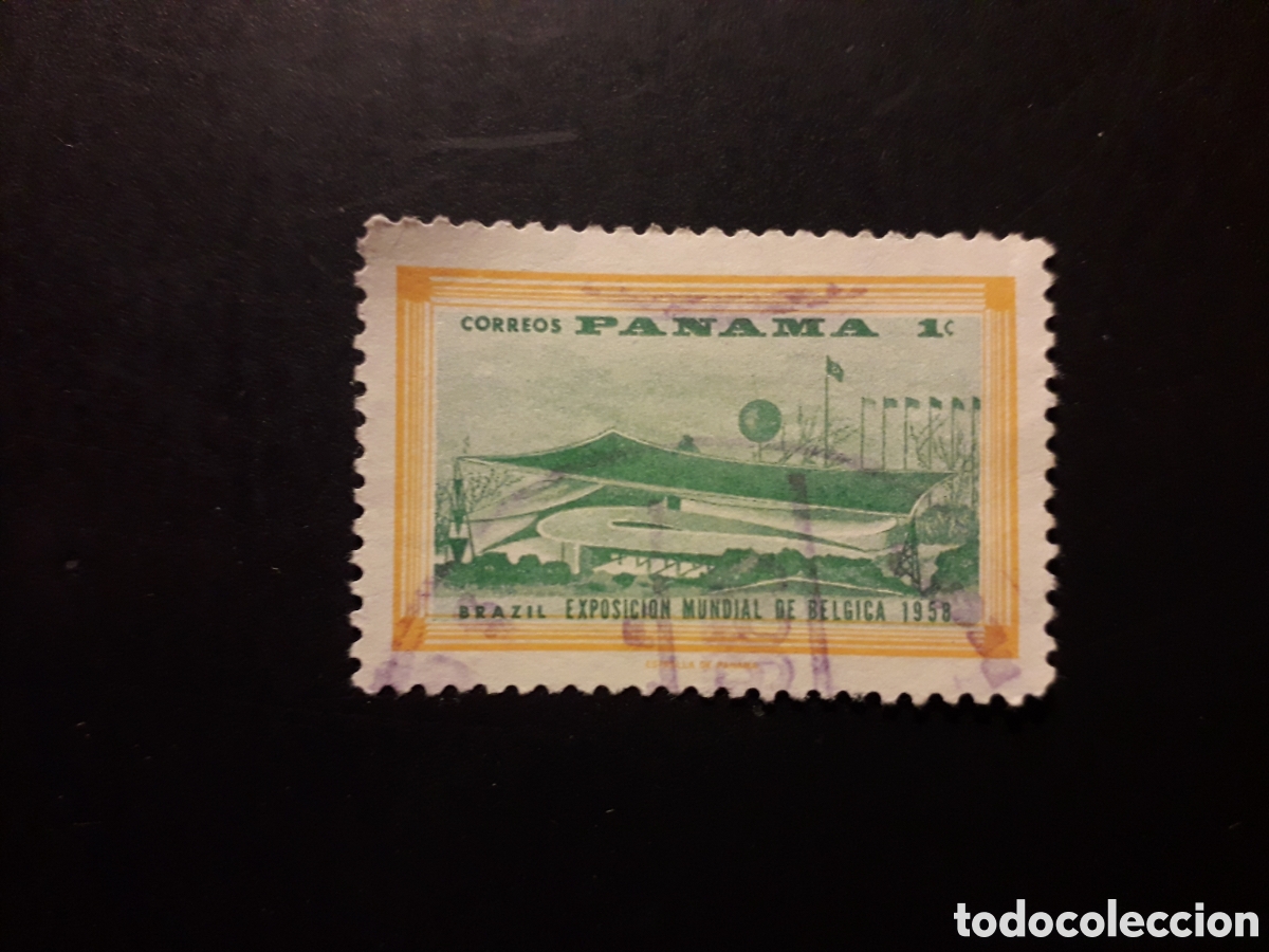 Sellos: PANAM&Aacute; YVERT 318 SELLO SUELTO USADO 1958 EXPOSICI&Oacute;N DE BRUSELAS PEDIDO M&Iacute;NIMO 3&euro;