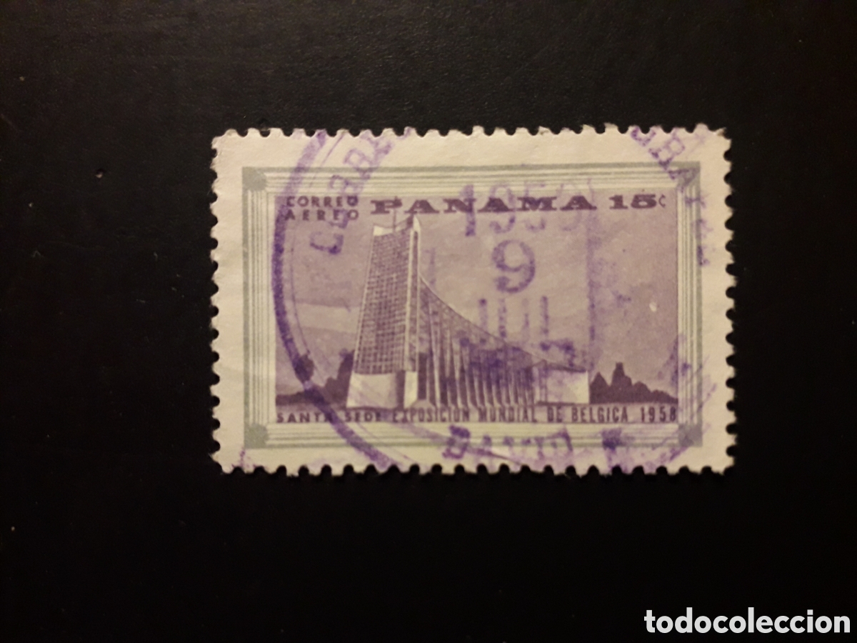 Sellos: PANAM&Aacute; YVERT A 193 SELLO SUELTO USADO 1958 EXPOSICI&Oacute;N DE BRUSELAS PEDIDO M&Iacute;NIMO 3&euro;