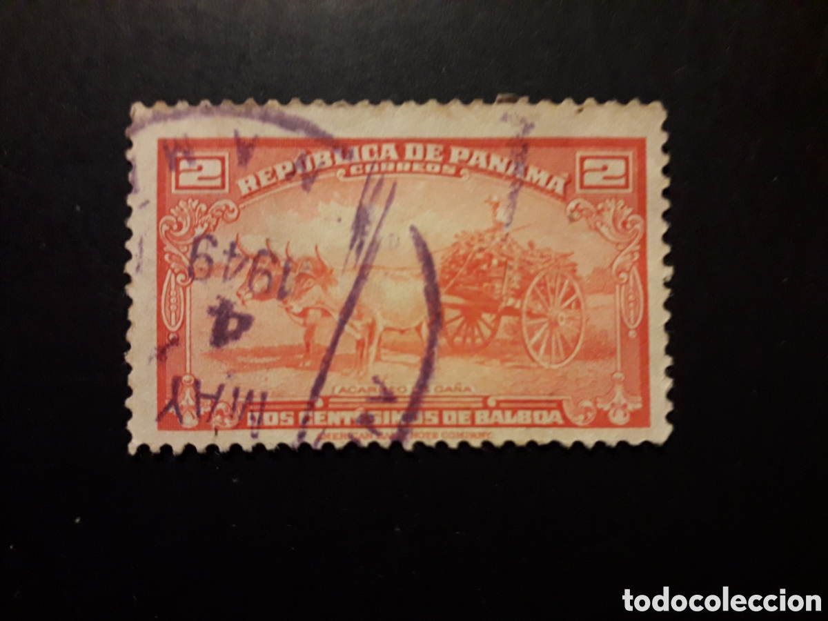 Sellos: PANAM&Aacute; YVERT 295 SERIE COMPLETA USADA 1954 TRANSPORTE DE LA CA&Ntilde;A DE AZ&Uacute;CAR PEDIDO M&Iacute;NIMO 3&euro;