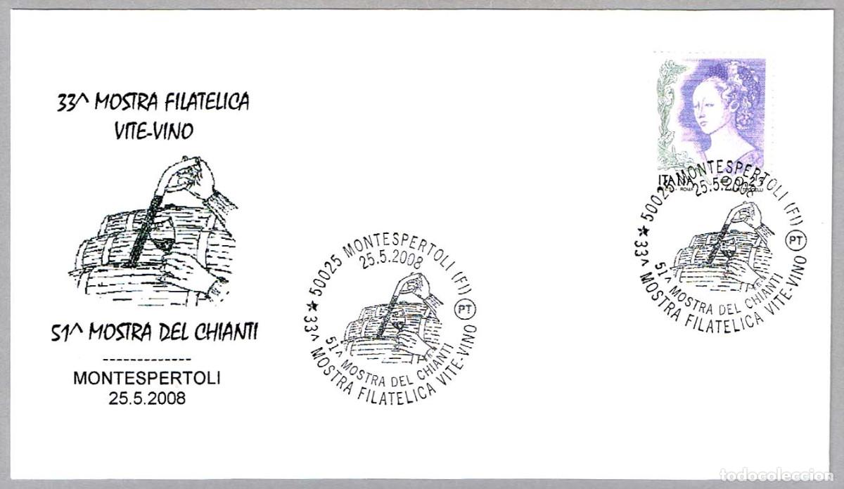 Sellos: Matasellos VINO - 51 FERIA DEL CHIANTI. Montespertoli, Italia, 2008