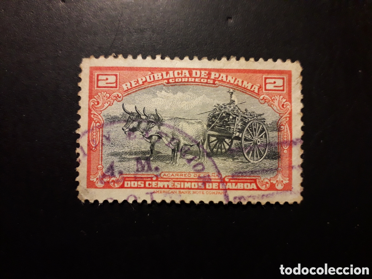 Sellos: PANAM&Aacute; YVERT 274 SELLO SUELTO USADO 1950-52 TRANSPORTE DE LA CA&Ntilde;A DE AZ&Uacute;CAR PEDIDO M&Iacute;NIMO 3&euro;
