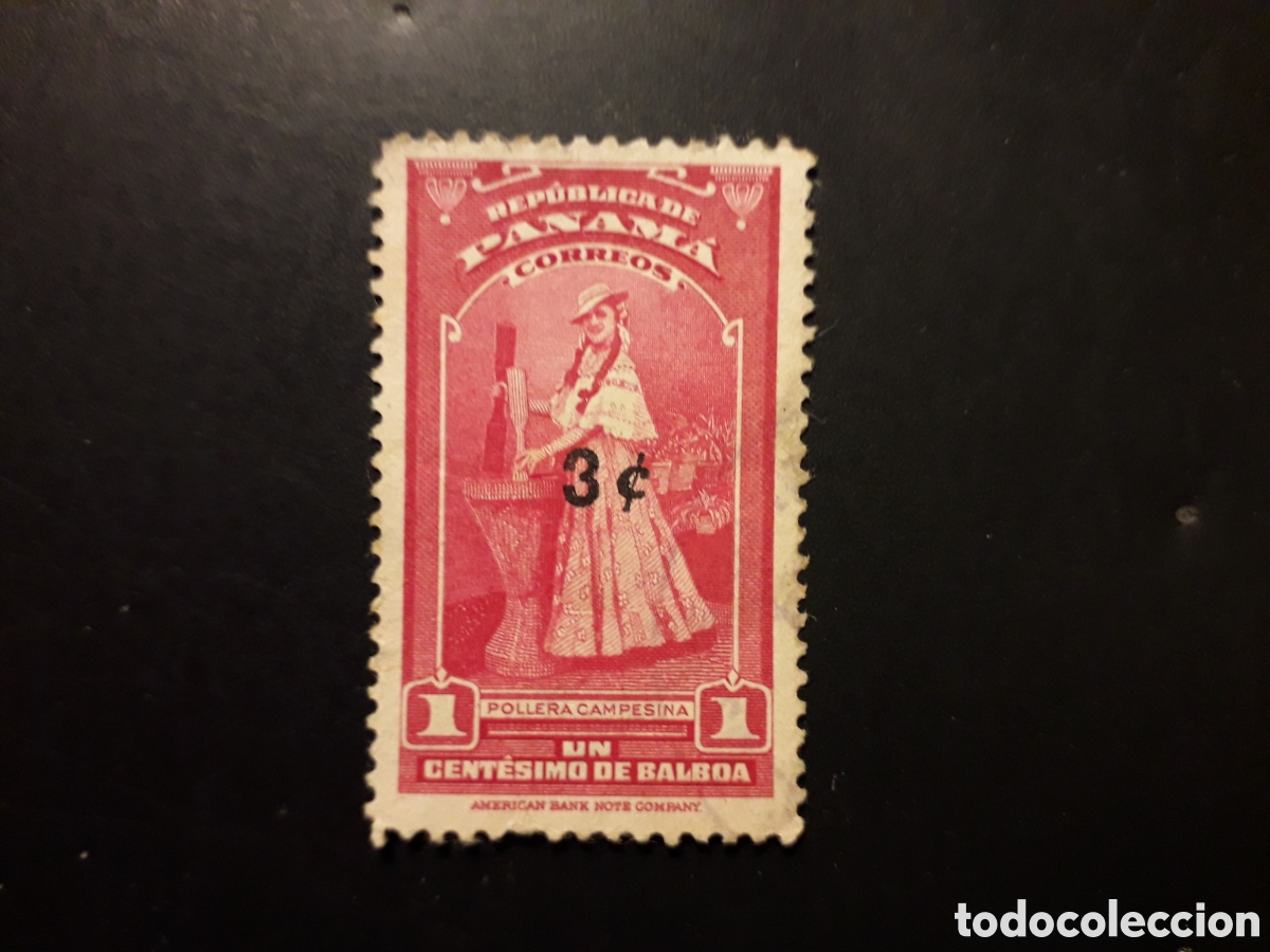 Sellos: PANAM&Aacute; YVERT 296 SERIE COMPLETA USADA 1954 TRAJES T&Iacute;PICOS SOBRECARGADO PEDIDO M&Iacute;NIMO 3&euro;