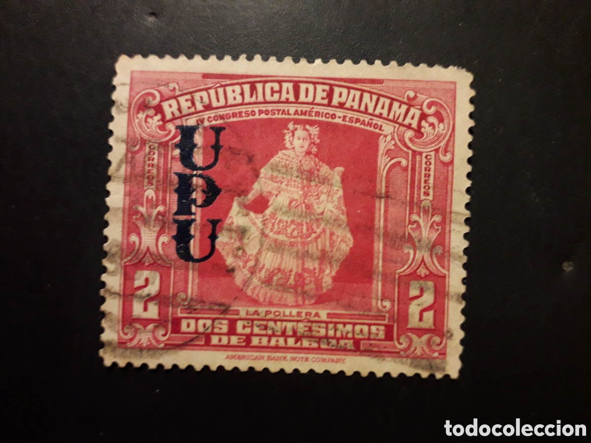 Sellos: PANAM&Aacute; YVERT 179 (B) SELLO SUELTO USADO 1936 CONGRESO POSTAL SOBRECARGADO UPU PEDIDO M&Iacute;NIMO 3&euro;