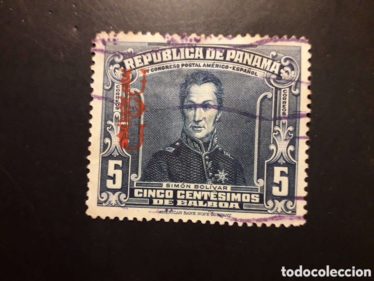 Sellos: PANAM&Aacute; YVERT 180 (B) SELLO SUELTO USADO 1936 CONGRESO POSTAL SOBRECARGADO UPU PEDIDO M&Iacute;NIMO 3&euro;