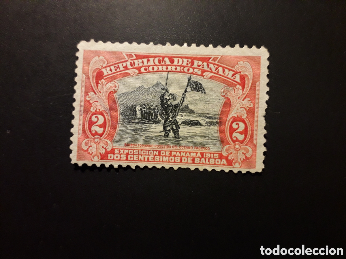 Sellos: PANAM&Aacute; YVERT 109 SELLO SUELTO USADO 1915-20 INAUGURACI&Oacute;N CANAL, N&Uacute;&Ntilde;EZ DE BALBOA PEDIDO M&Iacute;NIMO 3&euro;