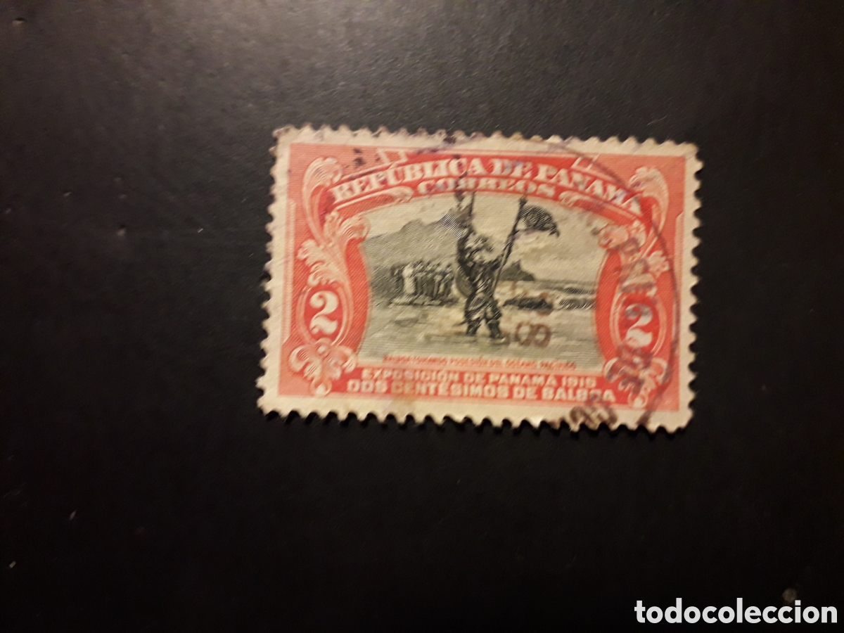 Sellos: PANAM&Aacute; YVERT 109 SELLO SUELTO USADO 1915-20 INAUGURACI&Oacute;N CANAL, N&Uacute;&Ntilde;EZ DE BALBOA PEDIDO M&Iacute;NIMO 3&euro;
