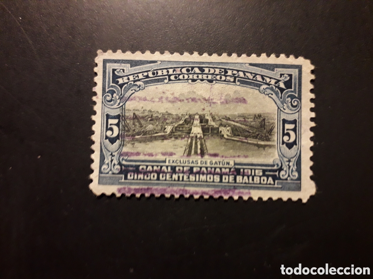 Sellos: PANAM&Aacute; YVERT 112 SELLO SUELTO USADO 1915-20 INAUGURACI&Oacute;N CANAL, ESCLUSAS PEDIDO M&Iacute;NIMO 3&euro;