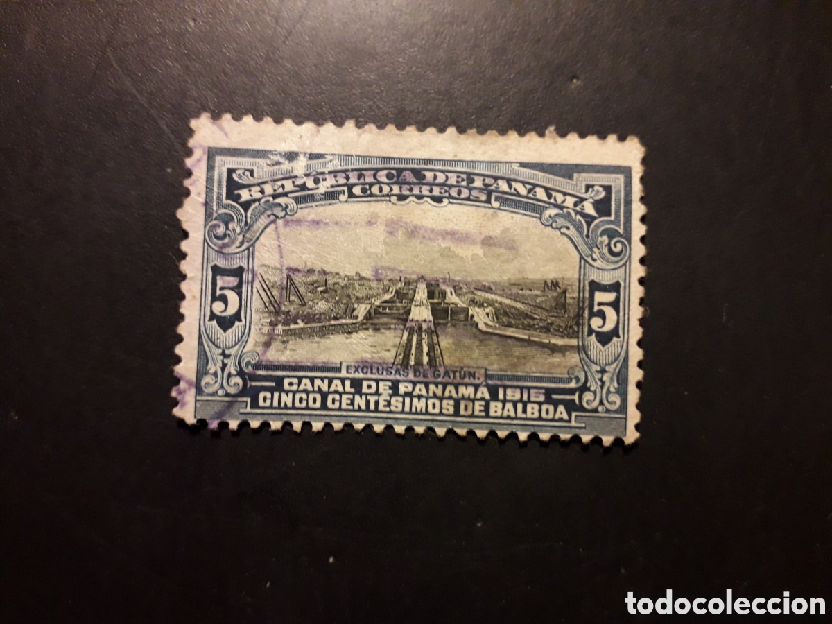 Sellos: PANAM&Aacute; YVERT 112 SELLO SUELTO USADO 1915-20 INAUGURACI&Oacute;N CANAL, ESCLUSAS PEDIDO M&Iacute;NIMO 3&euro;