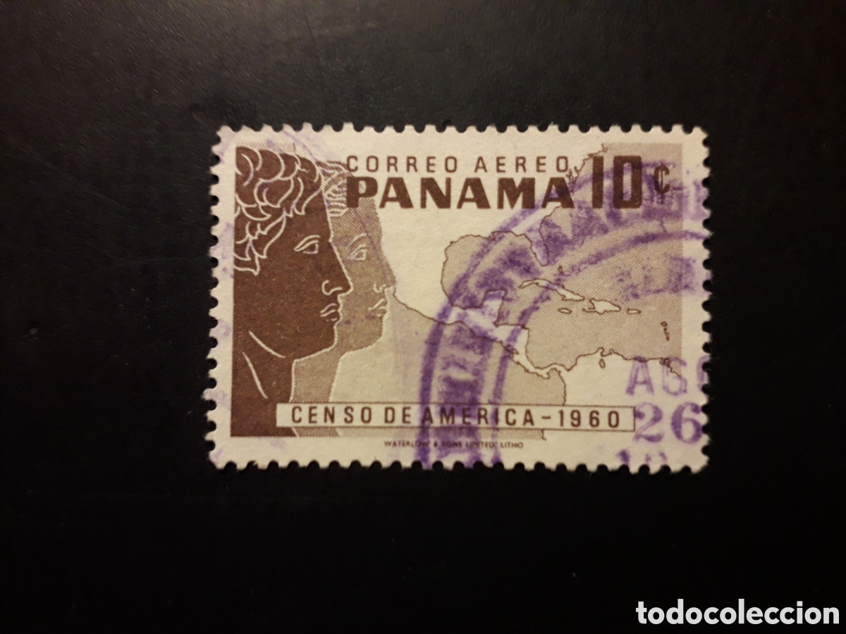 Selos: PANAM&Aacute; YVERT A 225 SELLO SUELTO USADO 1960 CENSO NACIONAL, MAPAS PEDIDO M&Iacute;NIMO 3&euro;
