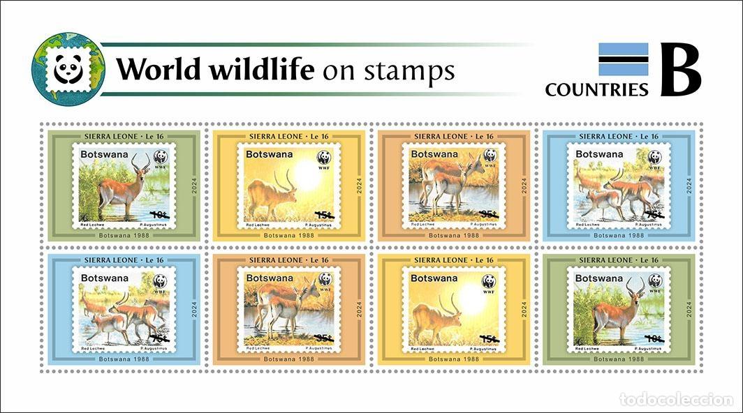 Sellos: Sierra Leona 2024 Mi. 18914-18917 hoja de 8 fauna mundial WWF