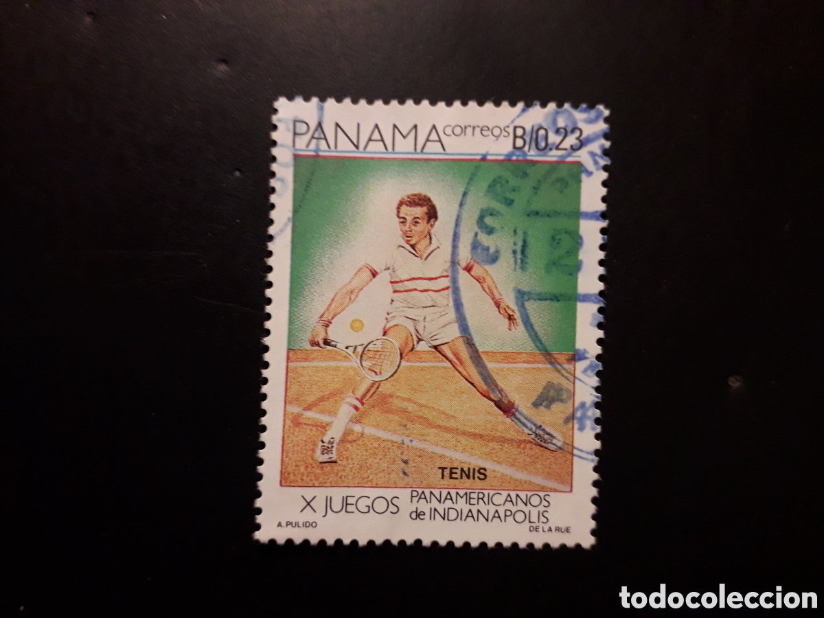Sellos: PANAM&Aacute; YVERT 1027 SELLO SUELTO USADO 1987 DEPORTES TENIS PEDIDO M&Iacute;NIMO 3&euro;