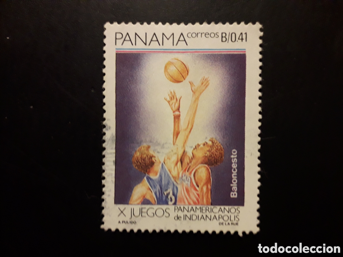 Sellos: PANAM&Aacute; YVERT 1029 SELLO SUELTO USADO 1987 DEPORTES BALONCESTO PEDIDO M&Iacute;NIMO 3&euro;