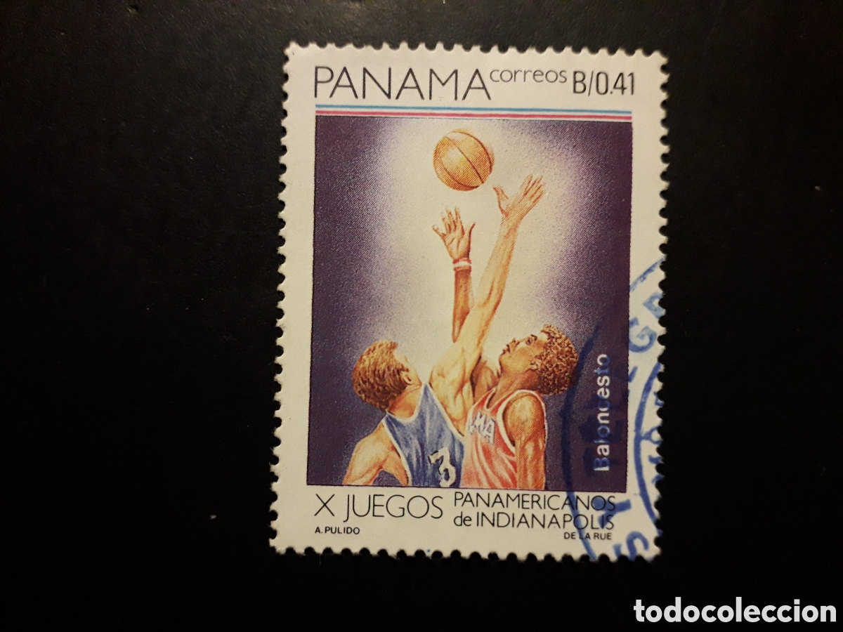 Sellos: PANAM&Aacute; YVERT 1029 SELLO SUELTO USADO 1987 DEPORTES BALONCESTO PEDIDO M&Iacute;NIMO 3&euro;