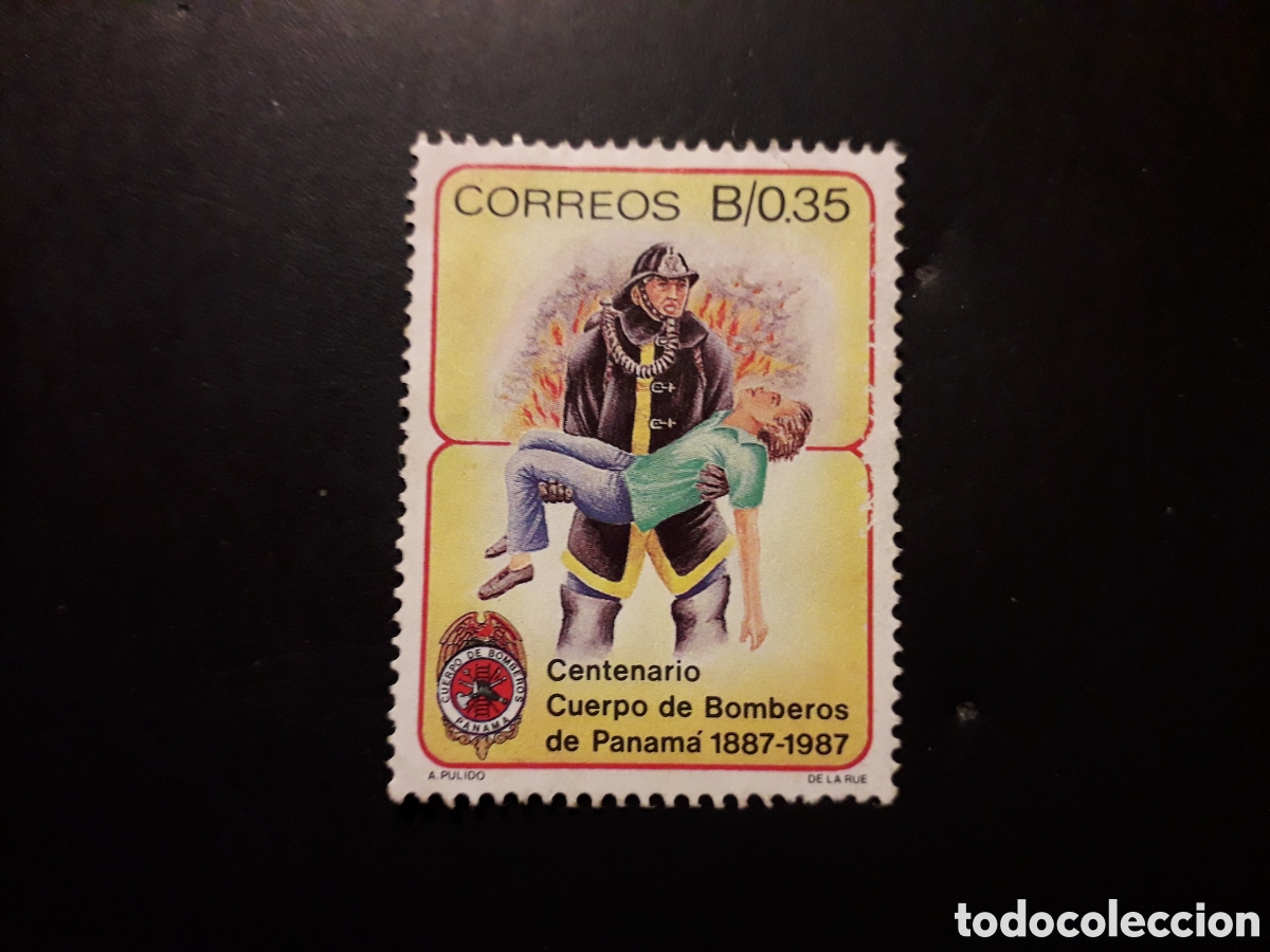 Sellos: PANAM&Aacute; YVERT 1025 SELLO SUELTO USADO 1987 BOMBEROS PEDIDO M&Iacute;NIMO 3&euro;