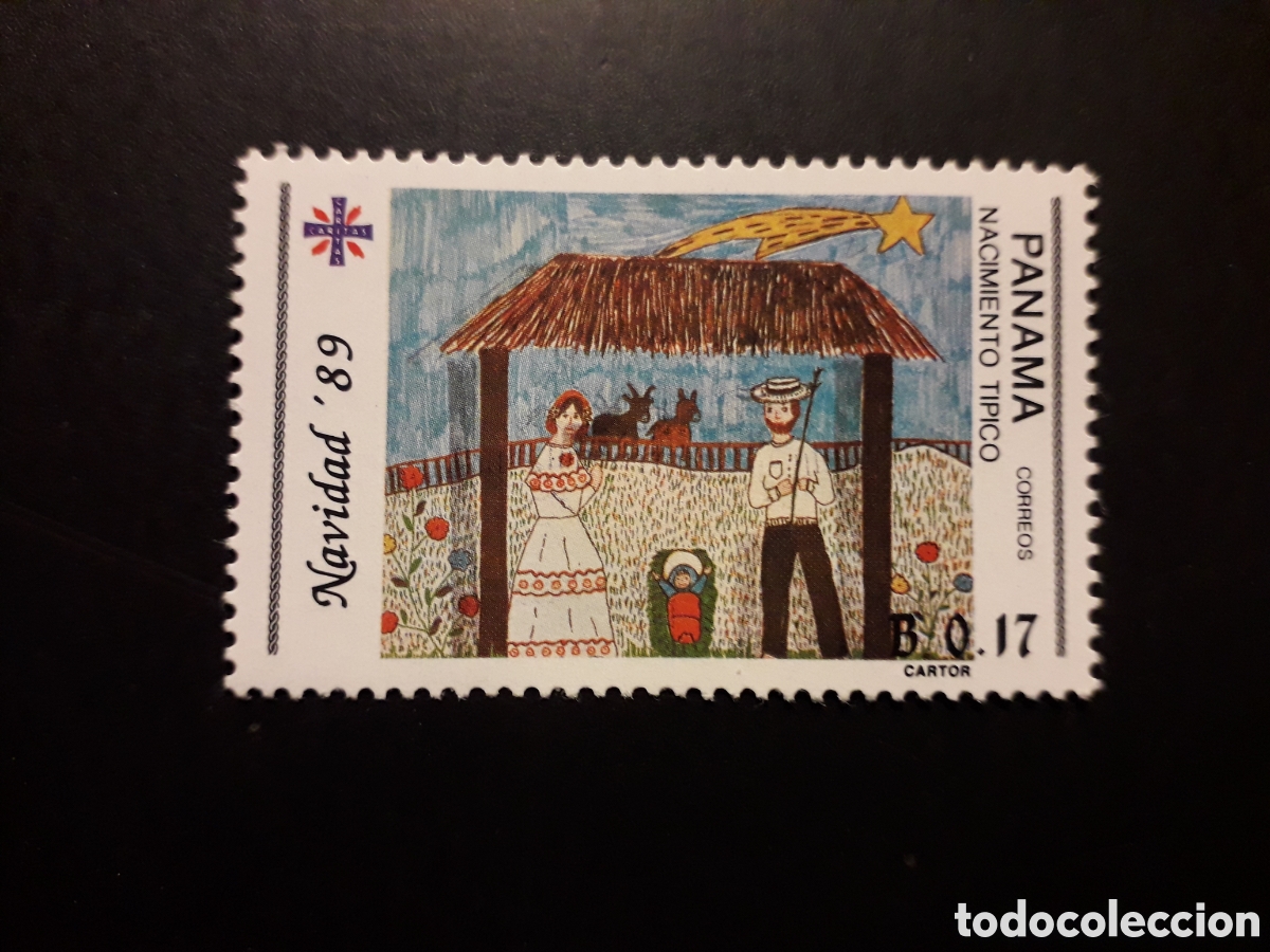 Sellos: PANAM&Aacute; YVERT 1062 SELLO SUELTO NUEVO *** 1989 NAVIDAD, DIBUJOS INFANTILES PEDIDO M&Iacute;NIMO 3&euro;
