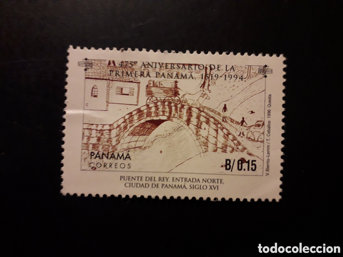 Sellos: PANAM&Aacute; YVERT 1120 SELLO SUELTO USADO 1996 475 ANIVERSARIO CIUDAD DE PANAM&Aacute;, PUENTES PEDIDO M&Iacute;NIMO 3&euro;