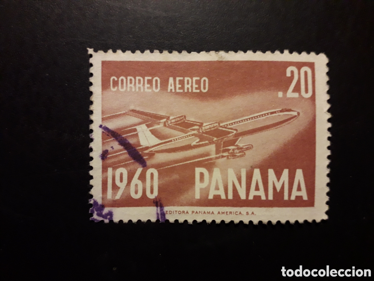 Sellos: PANAM&Aacute; YVERT A 228 SELLO SUELTO USADO 1960 AVIONES, BOEING 707 PEDIDO M&Iacute;NIMO 3&euro;