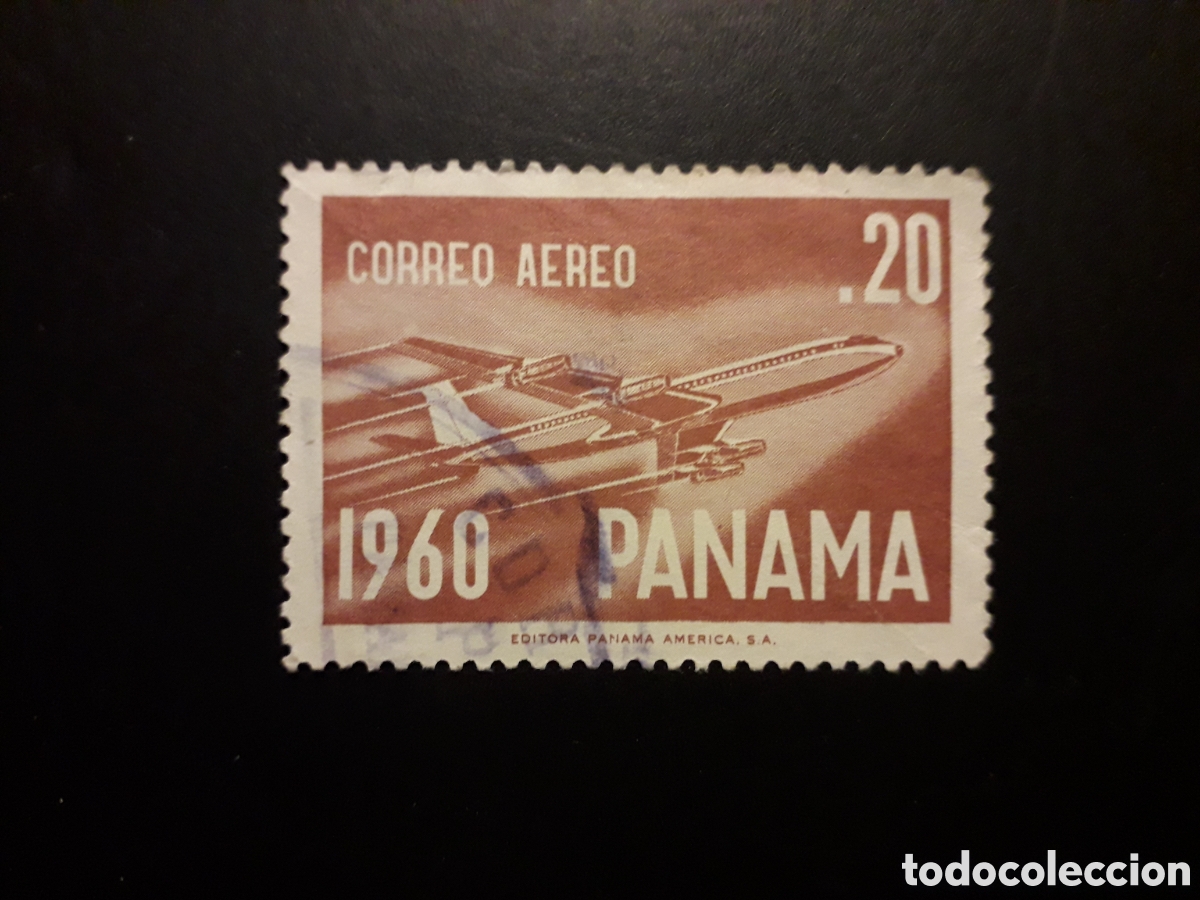 Sellos: PANAM&Aacute; YVERT A 228 SELLO SUELTO USADO 1960 AVIONES, BOEING 707 PEDIDO M&Iacute;NIMO 3&euro;