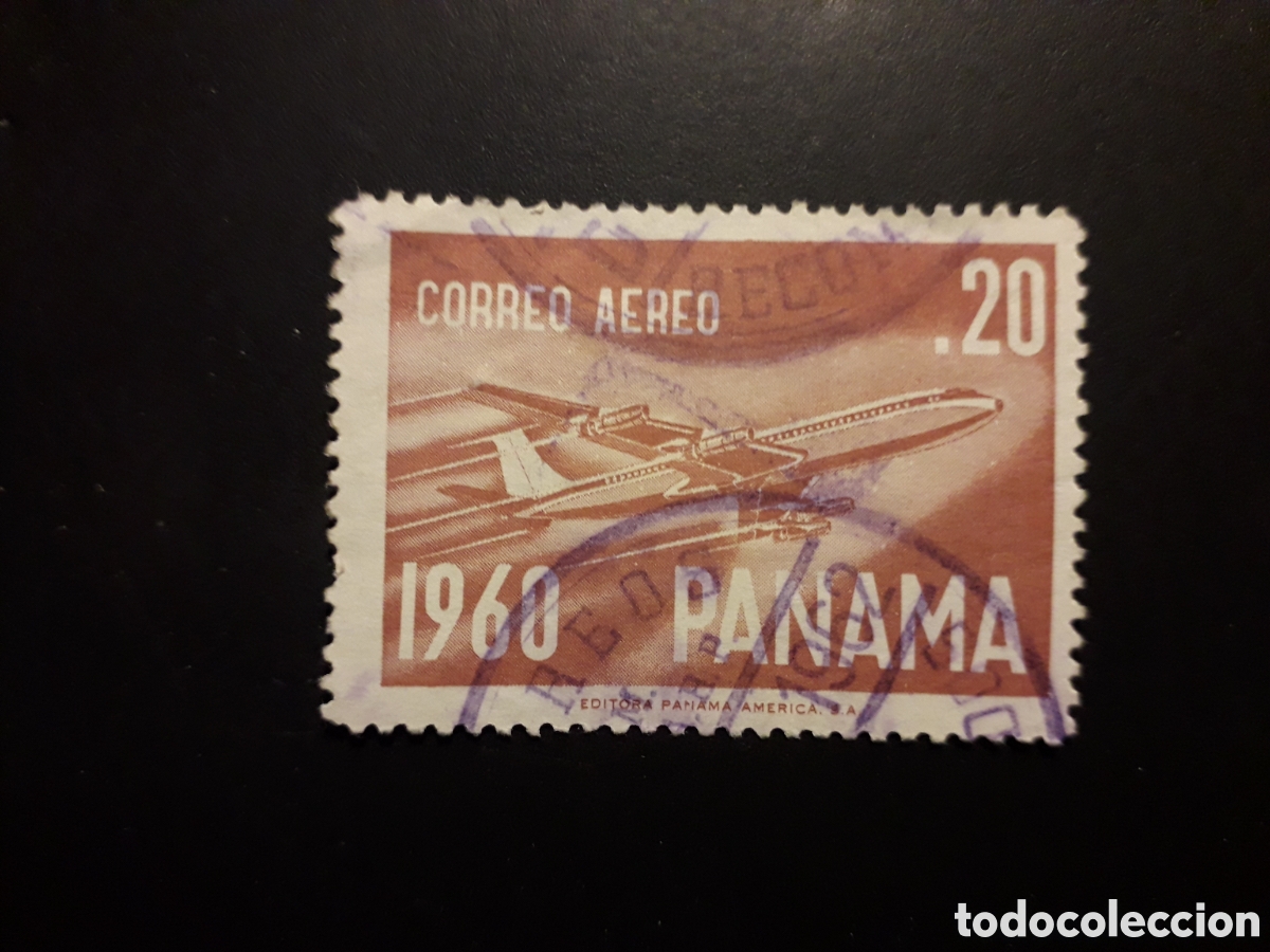 Sellos: PANAM&Aacute; YVERT A 228 SELLO SUELTO USADO 1960 AVIONES, BOEING 707 PEDIDO M&Iacute;NIMO 3&euro;