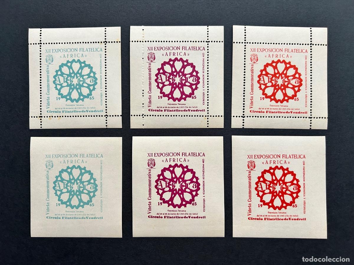 Sellos: XII Exposicion Filatelica Africa &ndash; El Vedrell &ndash; A&ntilde;o 1965