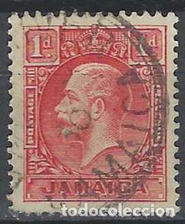Sellos: JAMAICA 1929 - REY JORGE V, 1P ROJO - USADO