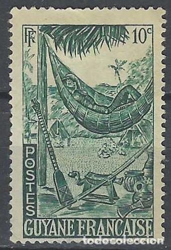 Sellos: GUAYANA FRANCESA 1947 - ESTAMPAS LOCALES - MSG