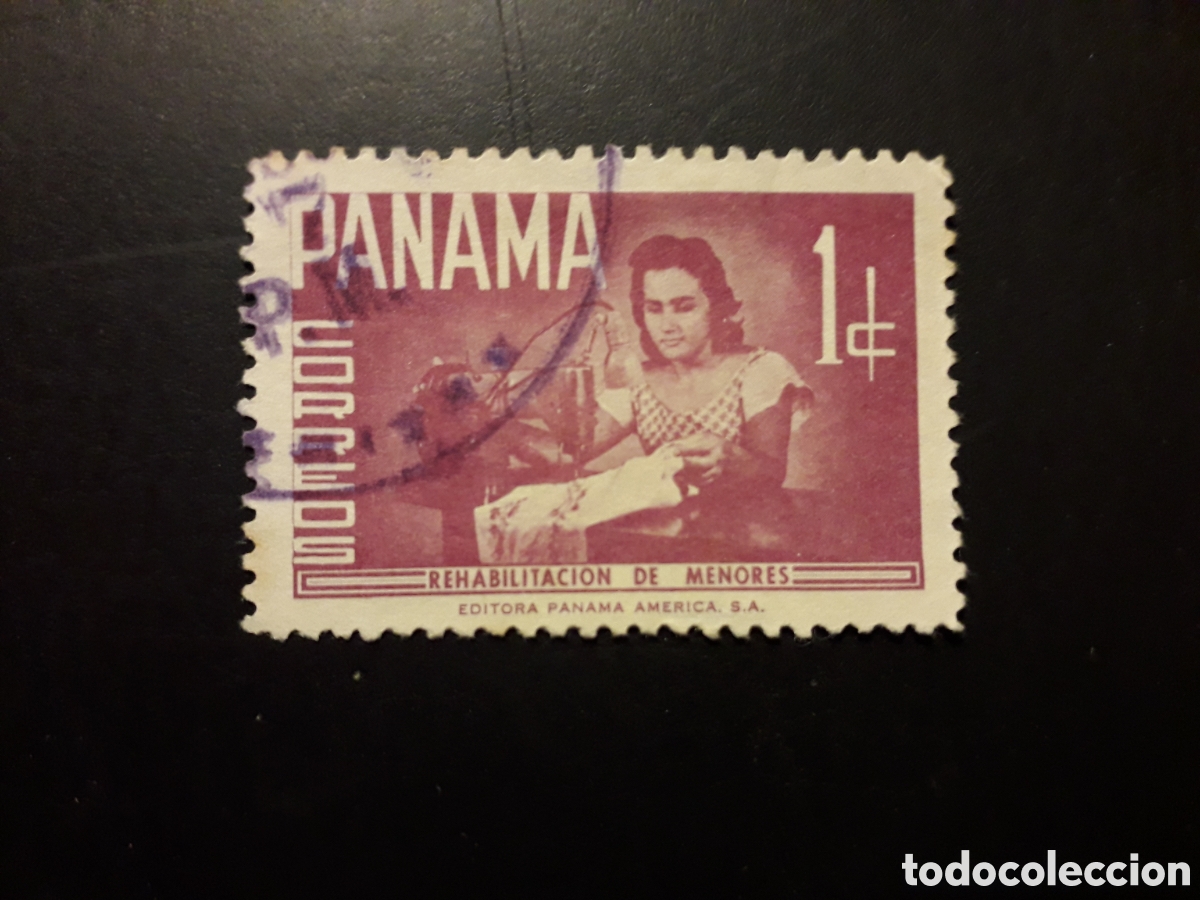 Sellos: PANAM&Aacute; YVERT 344 SELLO SUELTO USADO 1961 REHABILITACI&Oacute;N MENORES, M&Aacute;QUINA DE COSER PEDIDO M&Iacute;NIMO 3&euro;