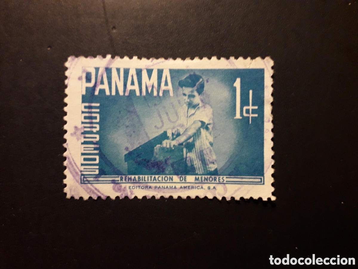 Sellos: PANAM&Aacute; YVERT 348 SELLO SUELTO USADO 1961 REHABILITACI&Oacute;N MENORES, CARPINTER&Iacute;A PEDIDO M&Iacute;NIMO 3&euro;