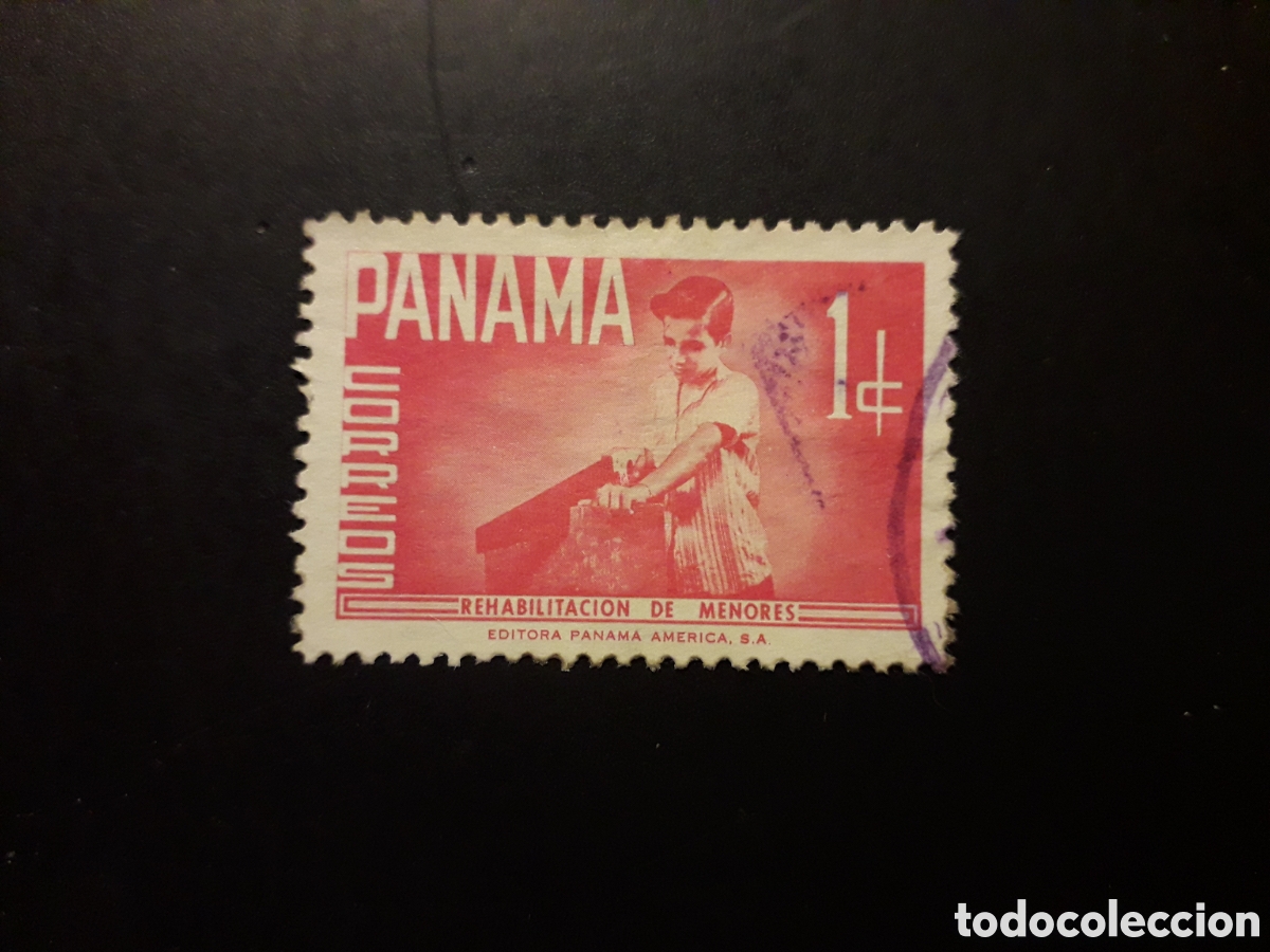 Sellos: PANAM&Aacute; YVERT 350 SELLO SUELTO USADO 1961 REHABILITACI&Oacute;N MENORES, CARPINTER&Iacute;A PEDIDO M&Iacute;NIMO 3&euro;