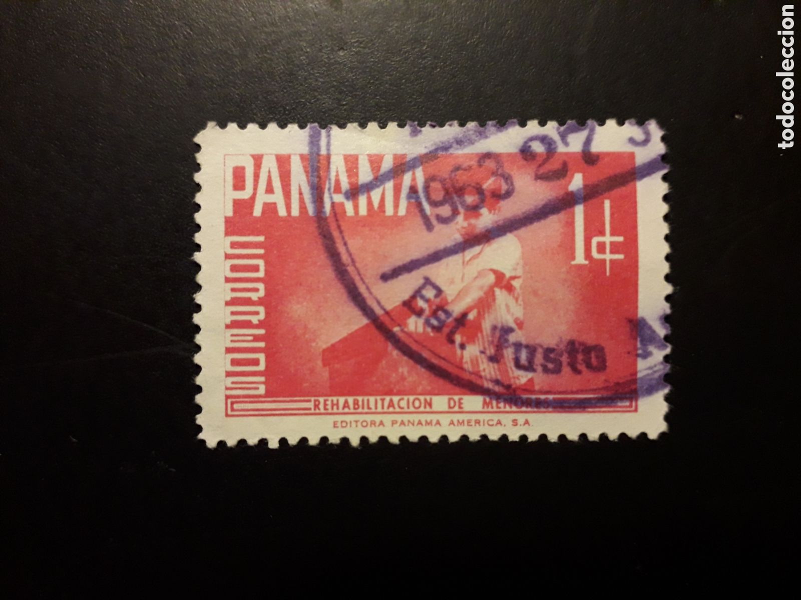 Sellos: PANAM&Aacute; YVERT 350 SELLO SUELTO USADO 1961 REHABILITACI&Oacute;N MENORES, CARPINTER&Iacute;A PEDIDO M&Iacute;NIMO 3&euro;