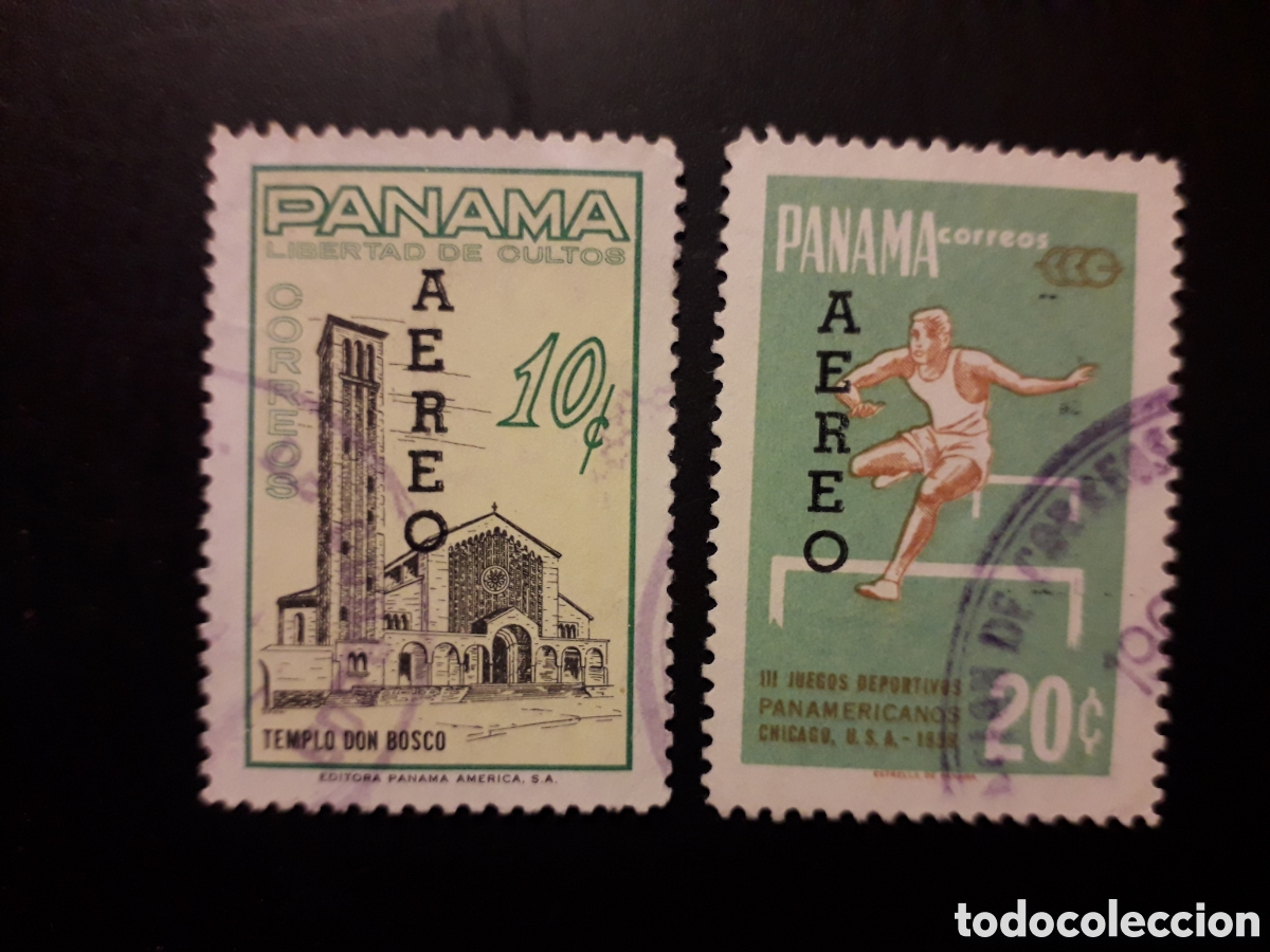 Sellos: PANAM&Aacute; YVERT A 282/3 SERIE COMPLETA USADA 1963 SOBRECARGADOS PEDIDO M&Iacute;NIMO 3&euro;