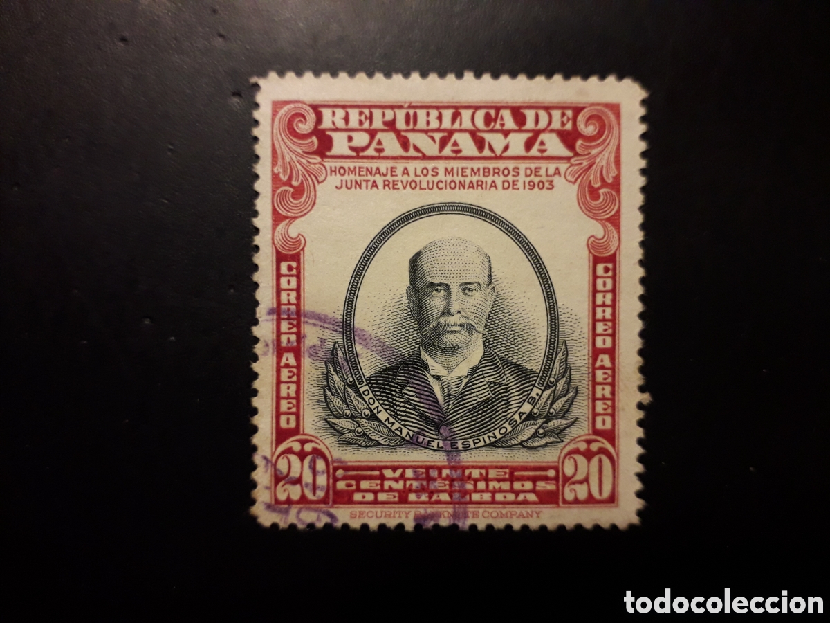 Sellos: PANAM&Aacute; YVERT A 89 SELLO SUELTO USADO 1948 45 A&Ntilde;OS DE LA REP&Uacute;BLICA PEDIDO M&Iacute;NIMO 3&euro;