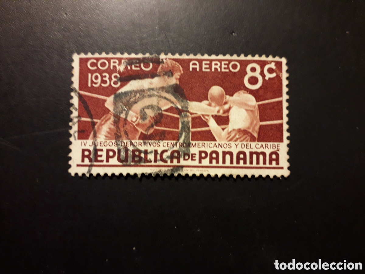 Sellos: PANAM&Aacute; YVERT A 39 SELLO SUELTO USADO DEPORTES, BOXEO, PEDIDO M&Iacute;NIMO 3&euro;
