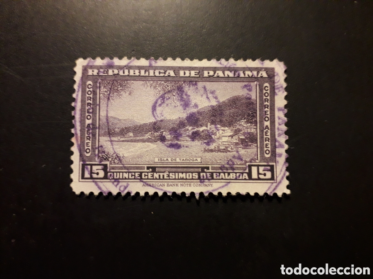 Sellos: PANAM&Aacute; YVERT A 73 SELLO SUELTO USADO 1942 B&Aacute;SICA, TABOGA PEDIDO M&Iacute;NIMO 3&euro;
